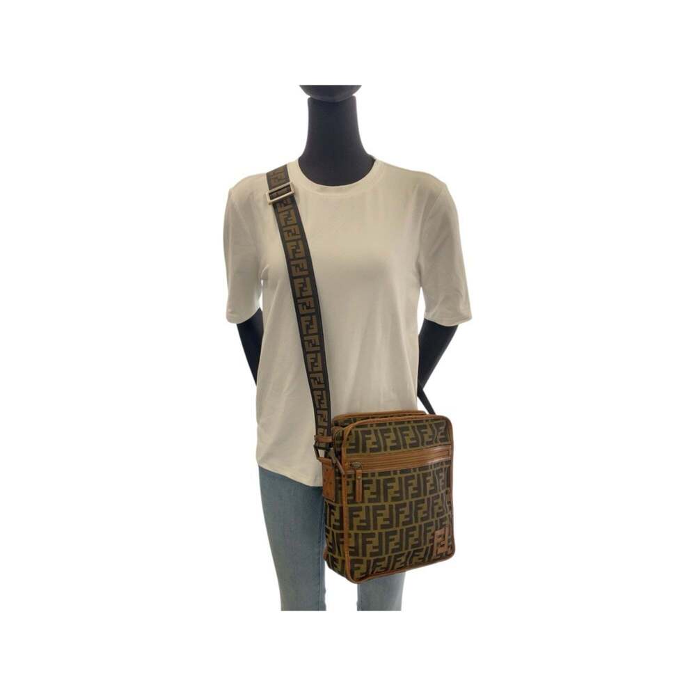 FENDI Brown Zucca Pochette Shoulder Bag - Picture 7 of 10